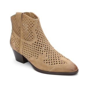 Flare Open Weave Western Bootie
