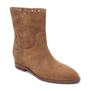 Jackie Hidden Wedge Suede Ankle Bootie