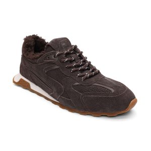 Kasar Suede Faux Fur Lined Ballet Sneaker