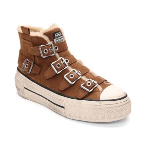 Rainbow Hightop Sneaker Faux Fur Lined